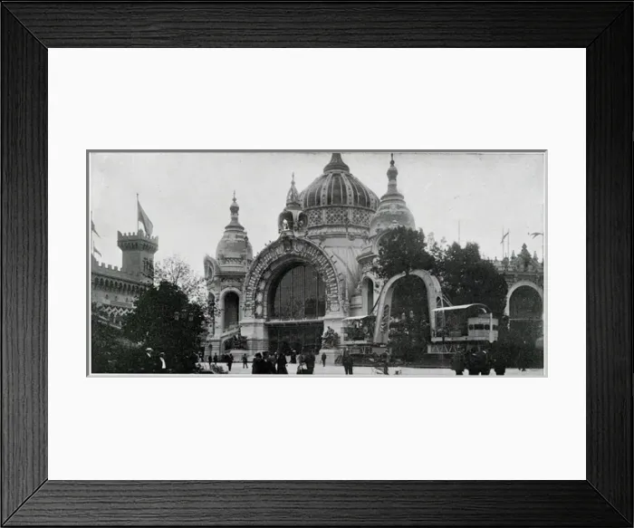 Framed Print : Paris Exhibition - Palace of mines and metallurgy 1900