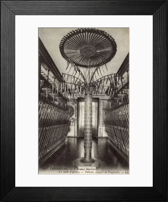 Framed Print : Cherbourg, France - The Arsenal - Palm Tree made of daggers Framed Print : Cherbourg, France - The Arsenal - Palm Tree made of daggers
