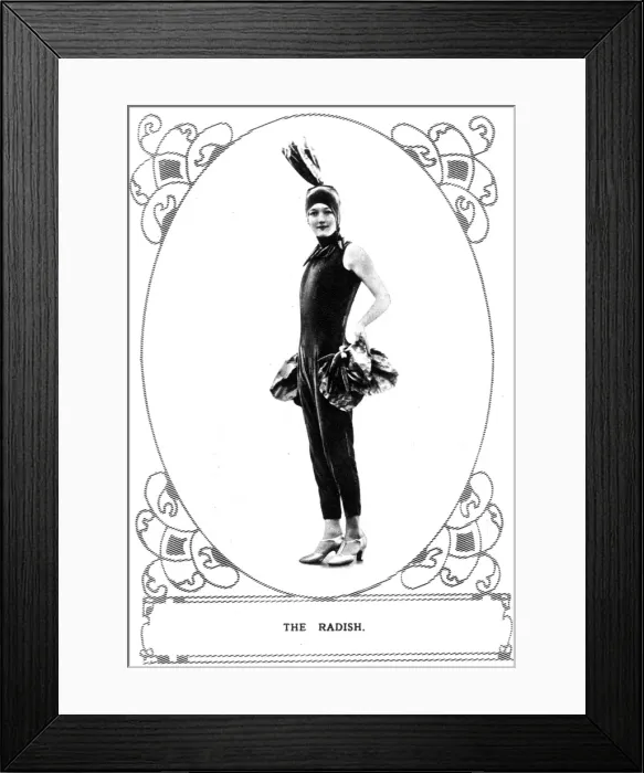 Framed Print : Fancy Dress for Winter sports holiday carnival - radish Framed Print : Fancy Dress for Winter sports holiday carnival - radish