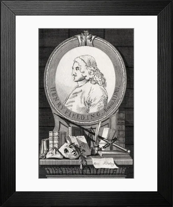 Framed Print : English Novelist Henry Fielding