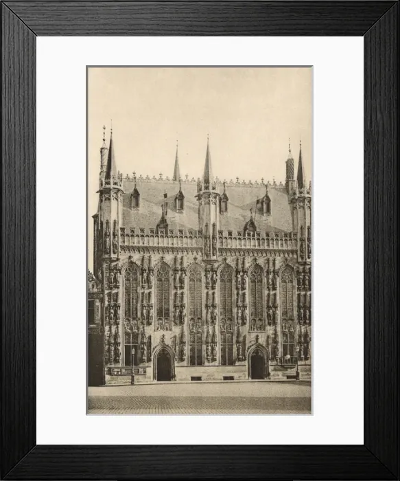 Framed Print : Town Hall, Bruges, Belgium Framed Print : Town Hall, Bruges, Belgium