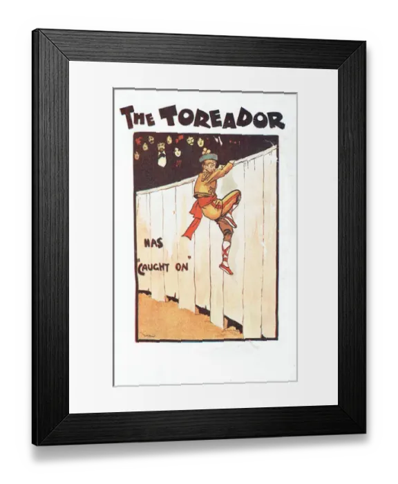 Framed Print : The Toreador by James T Tanner Framed Print : The Toreador by James T Tanner