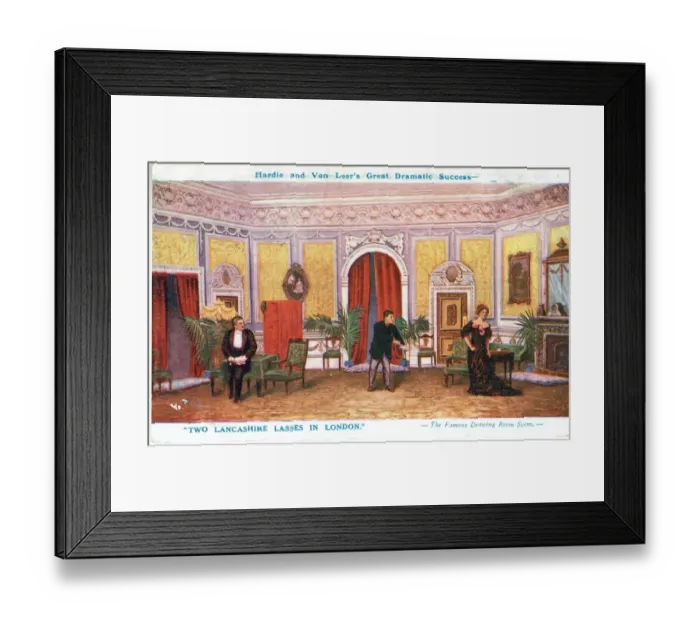 Framed Print : Two Lancashire Lasses in London by Arthur Shirley &s Vane Framed Print : Two Lancashire Lasses in London by Arthur Shirley &s Vane