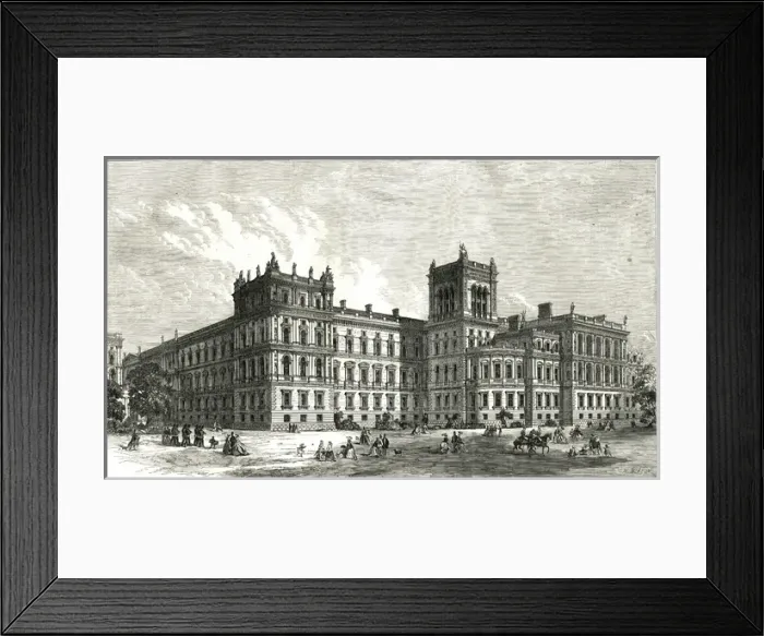 Framed Print : The New Foreign and India Offices - The Park Front Framed Print : The New Foreign and India Offices - The Park Front