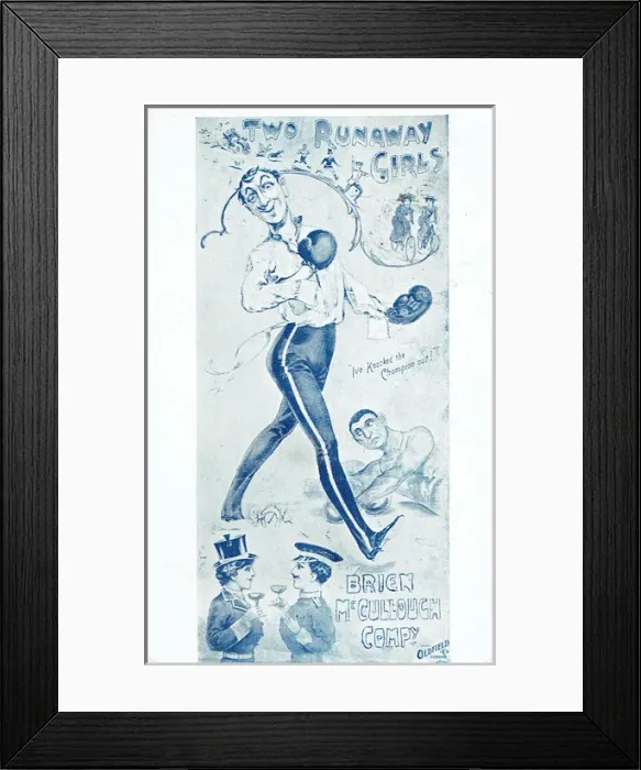 Framed Print : Two Runaway Girls Framed Print : Two Runaway Girls