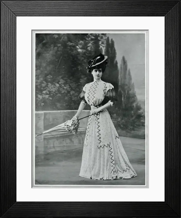 Framed Print : Parisian woman wearing picture hat 1907 Framed Print : Parisian woman wearing picture hat 1907