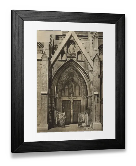 Framed Print : Door of Notre Dame church, Dinant, Belgium Framed Print : Door of Notre Dame church, Dinant, Belgium