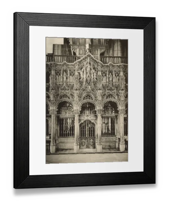 Framed Print : Rood screen in parish church, Dixmude (Diksmuide), Belgium Framed Print : Rood screen in parish church, Dixmude (Diksmuide), Belgium