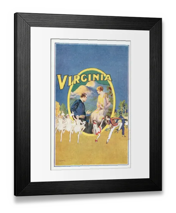 Framed Print : Virginia by Herbert Clayton D Furber & Burt Lee Framed Print : Virginia by Herbert Clayton D Furber & Burt Lee