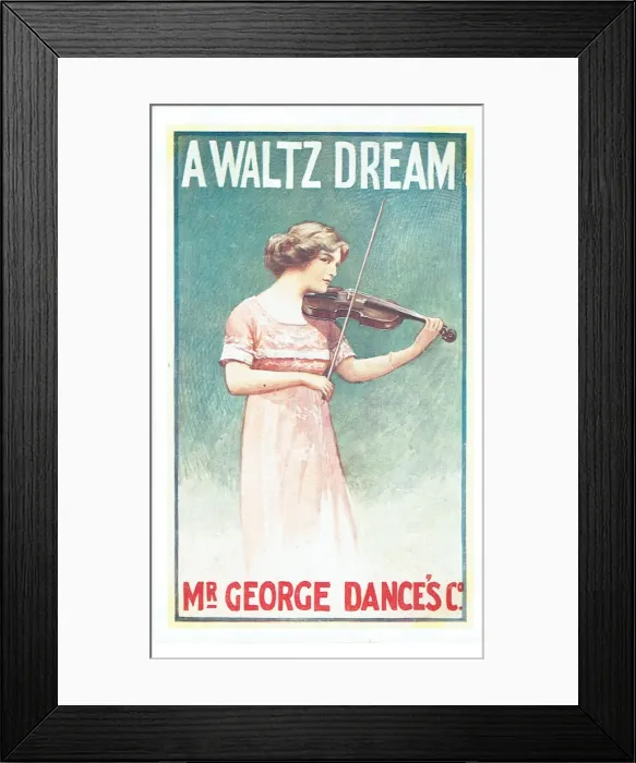 Framed Print : A Waltz Dream adapted by Adrian Ross Framed Print : A Waltz Dream adapted by Adrian Ross