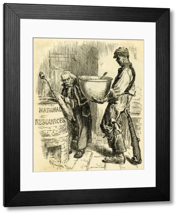 Framed Print : Lloyd George and Miners Framed Print : Lloyd George and Miners