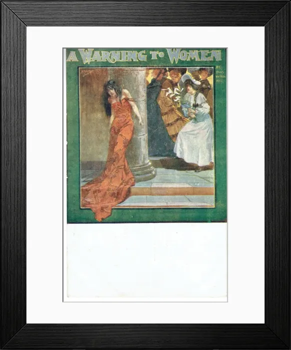 Framed Print : A Warning to Women by G Watson Mill Framed Print : A Warning to Women by G Watson Mill