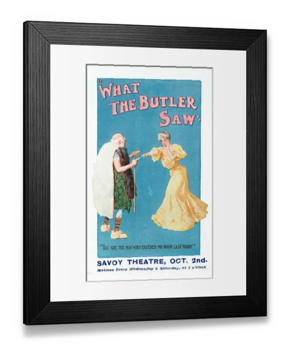 Framed Print : What The Butler Saw by E F Parry and Frederick Mouillot Framed Print : What The Butler Saw by E F Parry and Frederick Mouillot