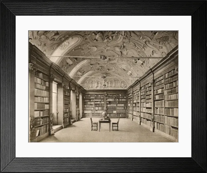 Framed Print : Library in Park Abbey, Heverlee, Belgium Framed Print : Library in Park Abbey, Heverlee, Belgium