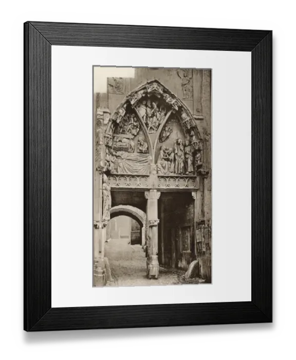 Framed Print : Gateway of Notre Dame church, Huy, Belgium Framed Print : Gateway of Notre Dame church, Huy, Belgium
