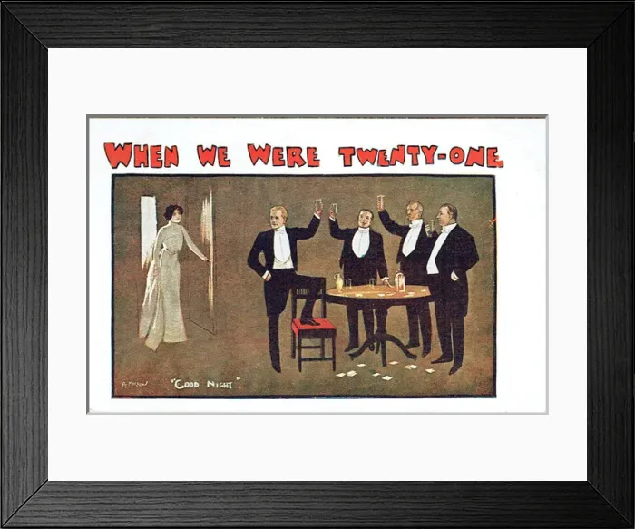 Framed Print : When We Were Twenty-One by H V Esmond Framed Print : When We Were Twenty-One by H V Esmond