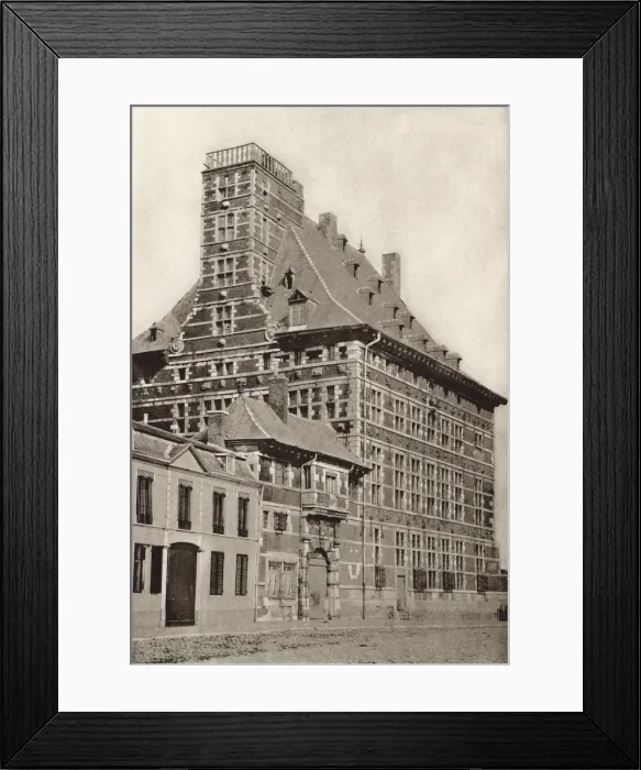 Framed Print : Large house in Rue Mont de Piete, Liege, Belgium Framed Print : Large house in Rue Mont de Piete, Liege, Belgium