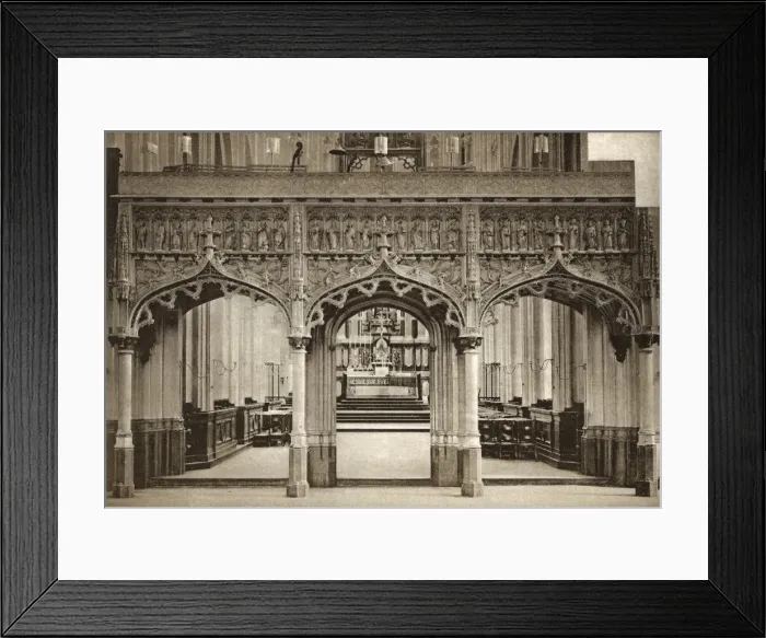 Framed Print : Rood screen, Church of St Pierre, Louvain, Belgium Framed Print : Rood screen, Church of St Pierre, Louvain, Belgium