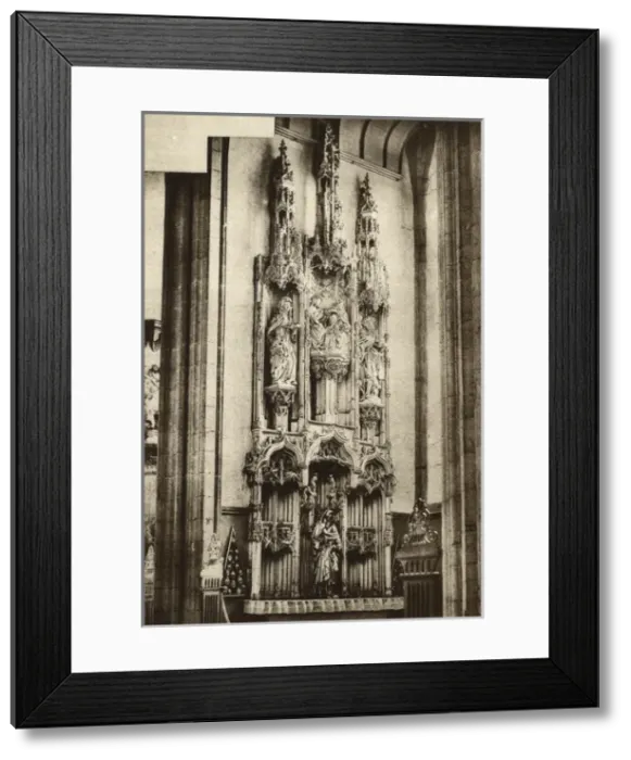 Framed Print : Altarpiece in Church of St Waudru, Mons, Belgium Framed Print : Altarpiece in Church of St Waudru, Mons, Belgium