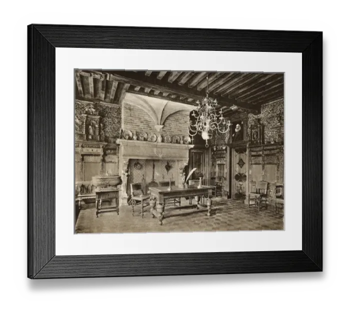 Framed Print : Room in Beauvoorde Castle, Wulveringhem, Belgium Framed Print : Room in Beauvoorde Castle, Wulveringhem, Belgium