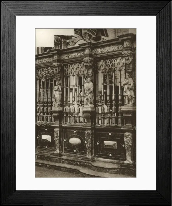 Framed Print : Gate in a church, Ypres, Belgium Framed Print : Gate in a church, Ypres, Belgium