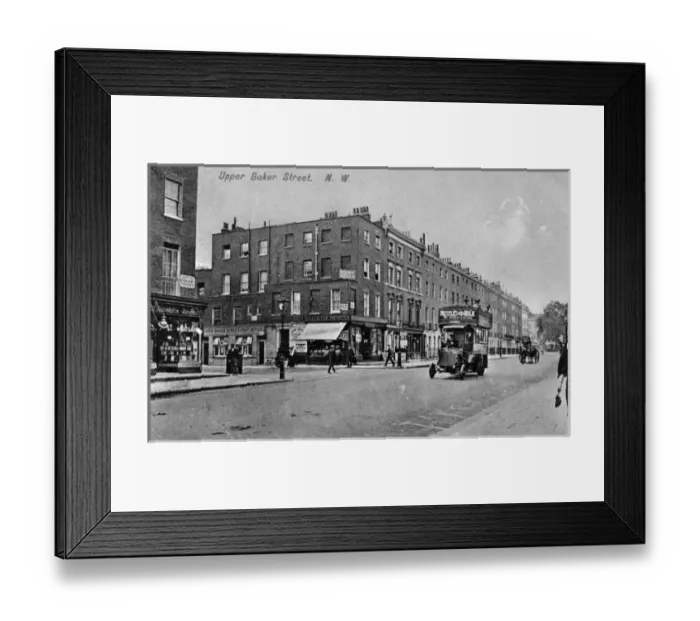 Framed Print : View of Upper Baker Street, Marylebone, London Framed Print : View of Upper Baker Street, Marylebone, London