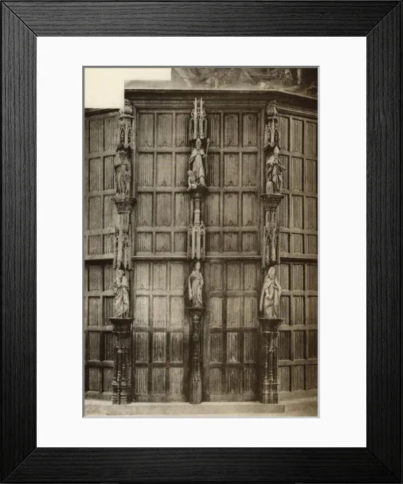 Framed Print : Ornate doorway in a church, Ypres, Belgium Framed Print : Ornate doorway in a church, Ypres, Belgium