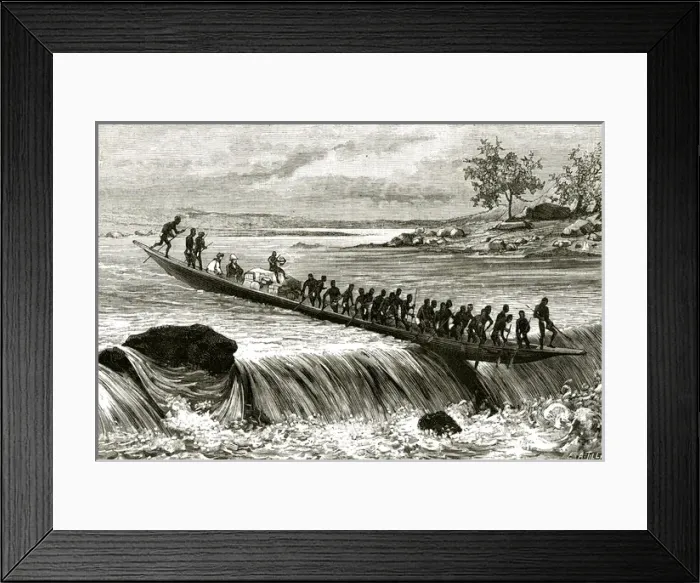 Framed Print : Brazza in Africa / Ogooue Framed Print : Brazza in Africa / Ogooue