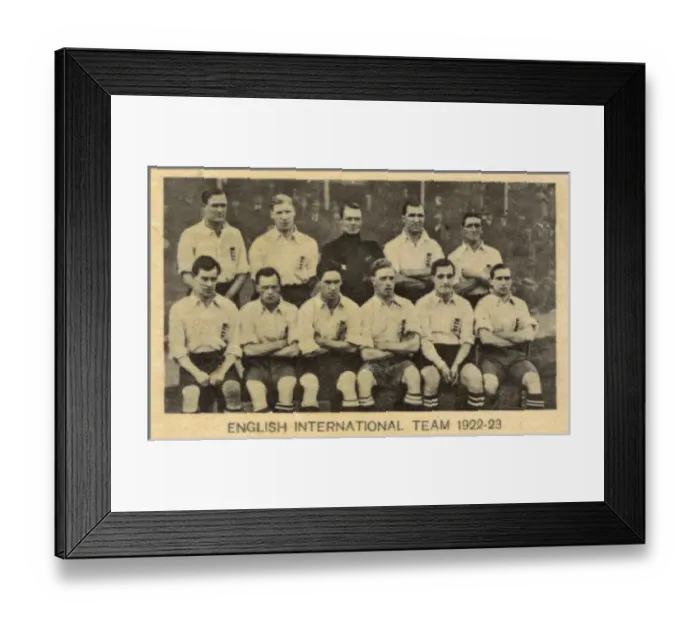 Framed Print : English International football team 1922-1923 Framed Print : English International football team 1922-1923