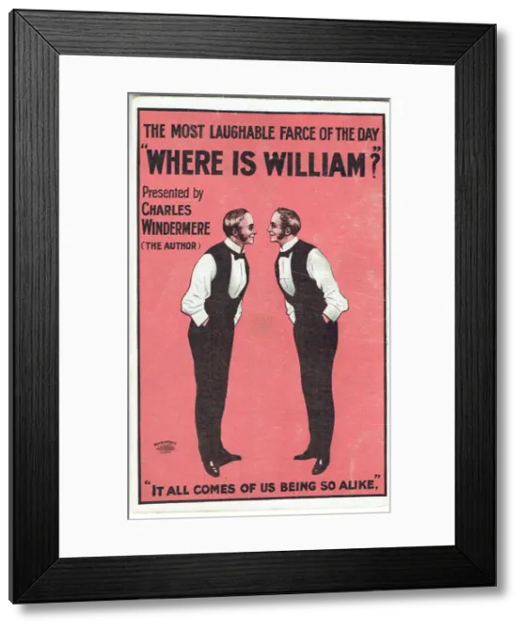 Framed Print : Where Is William? by Charles Windermere Framed Print : Where Is William? by Charles Windermere
