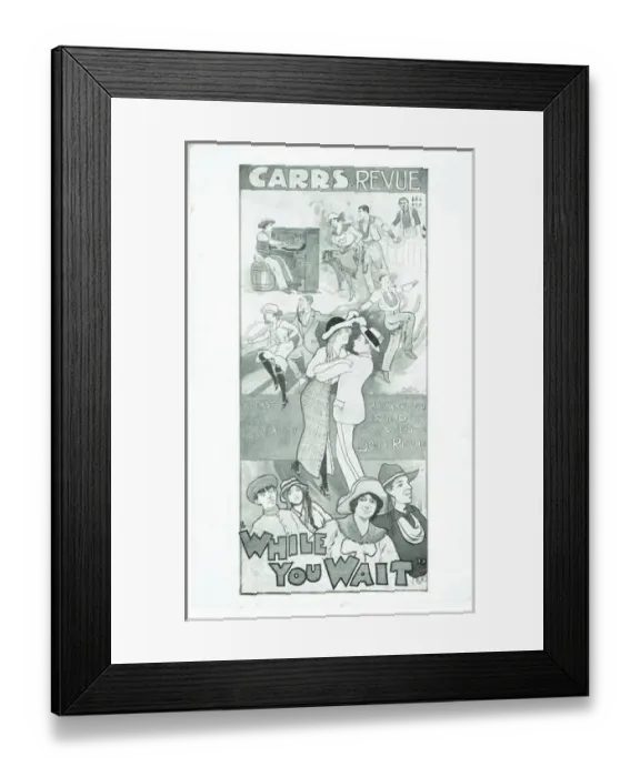 Framed Print : While You Wait revue by R Carr Framed Print : While You Wait revue by R Carr