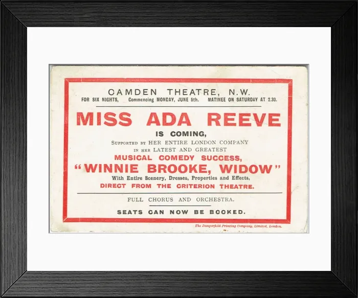 Framed Print : Winnie Brooke, Widow Framed Print : Winnie Brooke, Widow