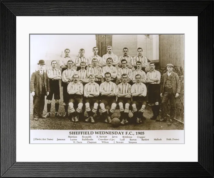 Framed Print : Sheffield Wednesday Football Club 1905 Framed Print : Sheffield Wednesday Football Club 1905
