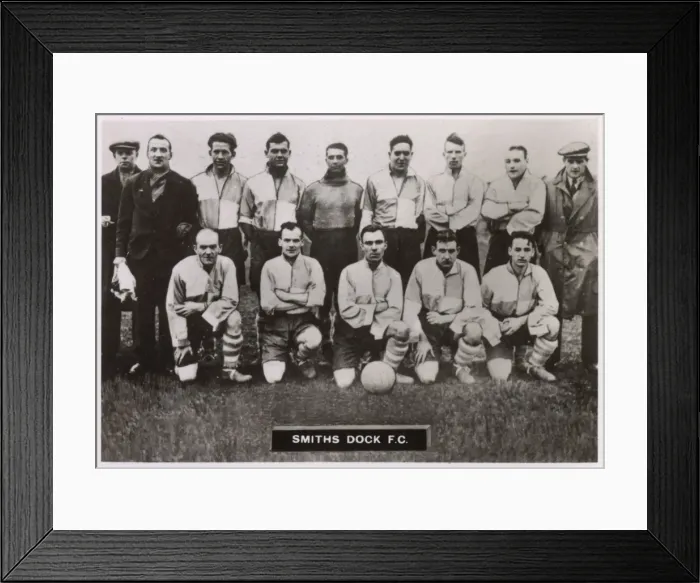 Framed Print : Smiths Dock FC football team 1934-1935 Framed Print : Smiths Dock FC football team 1934-1935