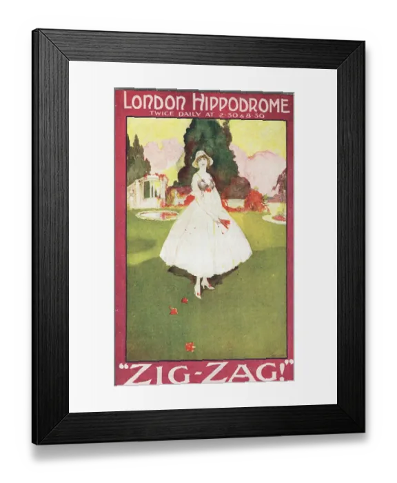 Framed Print : Zig-Zag by Albert de Courville Framed Print : Zig-Zag by Albert de Courville