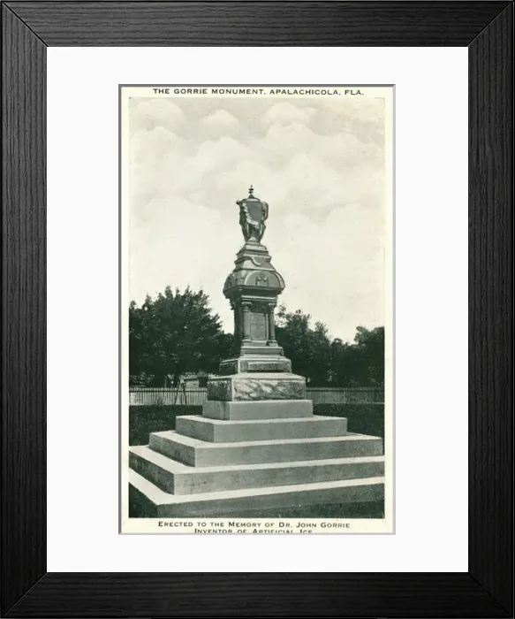 Framed Print : The Gorrie Monument, Apalachicola, Florida Framed Print : The Gorrie Monument, Apalachicola, Florida