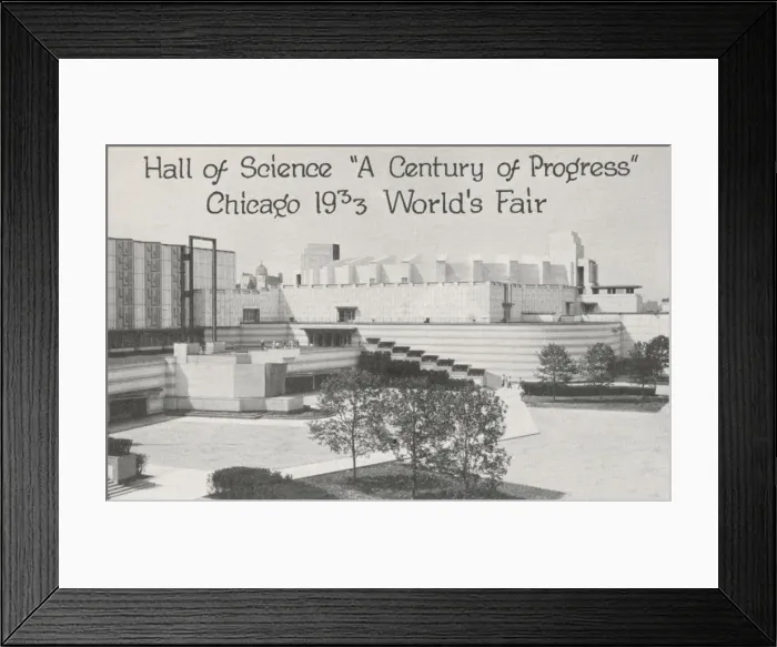Framed Print : The Hall of Science Chicago Worlds Fair Framed Print : The Hall of Science Chicago Worlds Fair