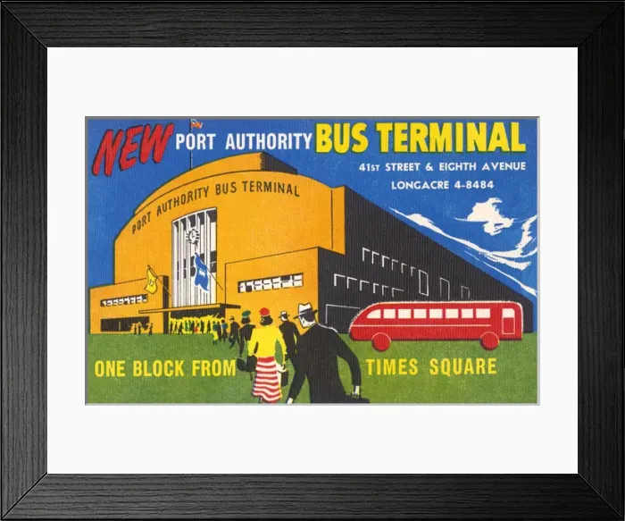 Framed Print : New York, USA - The New Port Authority Bus Terminal Framed Print : New York, USA - The New Port Authority Bus Terminal