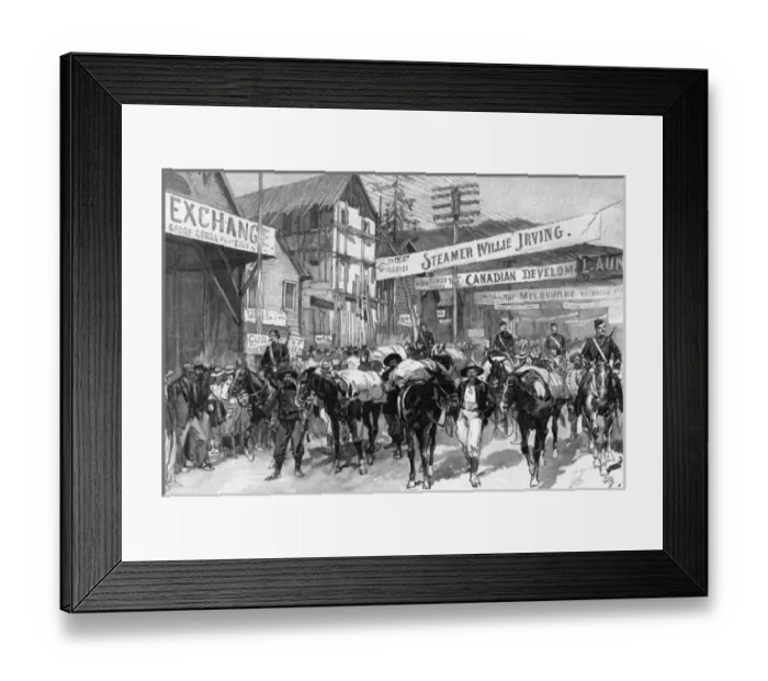 Framed Print : Klondike Gold Rush Framed Print : Klondike Gold Rush