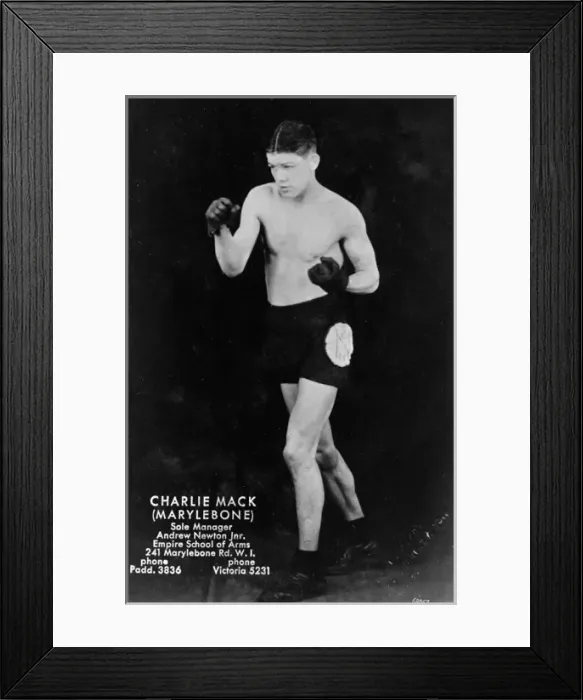 Framed Print : Charlie Mack, English boxer Framed Print : Charlie Mack, English boxer