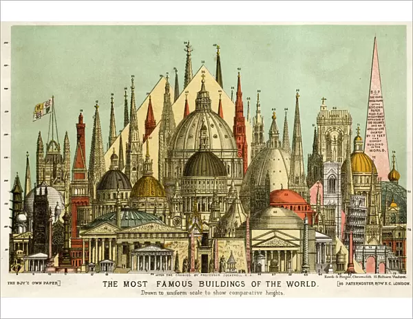 The most famous buildings of the world 1885