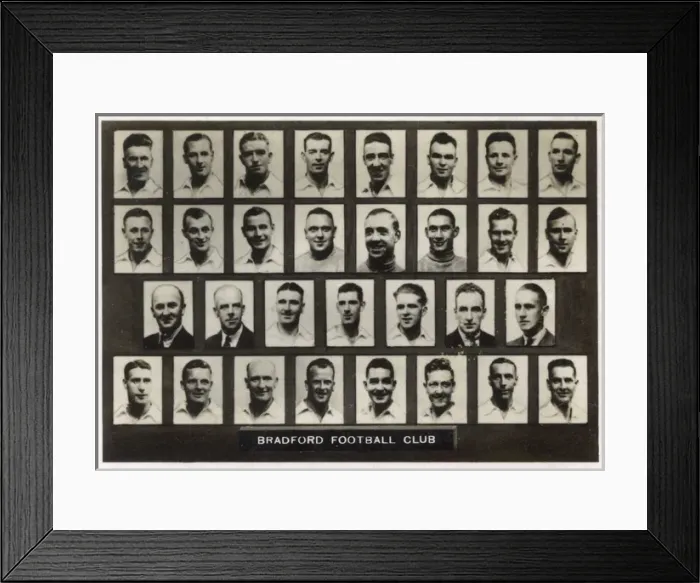 Framed Print : Bradford FC football team 1936 Framed Print : Bradford FC football team 1936