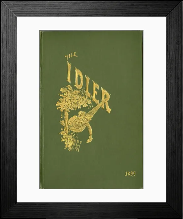 Framed Print : Cover - bound volume of The Idler magazine Framed Print : Cover - bound volume of The Idler magazine