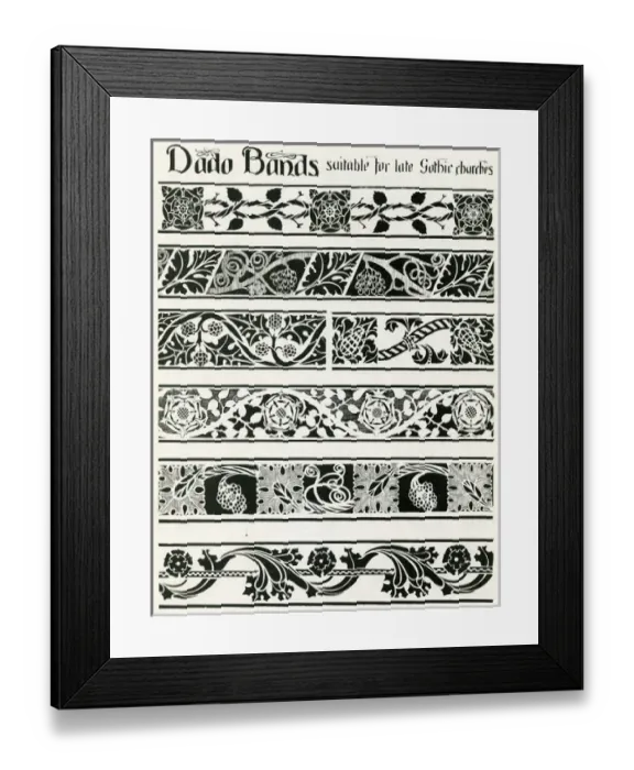 Framed Print : Traditional Christian dado bands Framed Print : Traditional Christian dado bands
