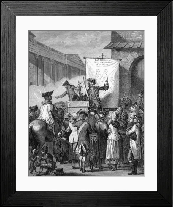 Framed Print : Quack Doctors, Paris Framed Print : Quack Doctors, Paris