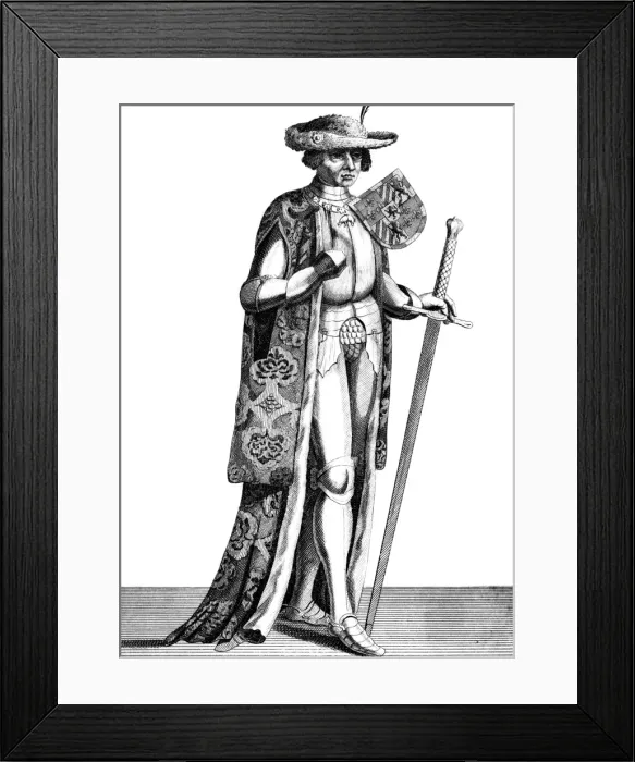 Framed Print : Philippe Le Bon / Anon C18 Framed Print : Philippe Le Bon / Anon C18
