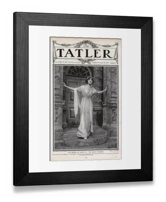 Framed Print : Front cover of the Tatler - Miss Lily Elsie Framed Print : Front cover of the Tatler - Miss Lily Elsie