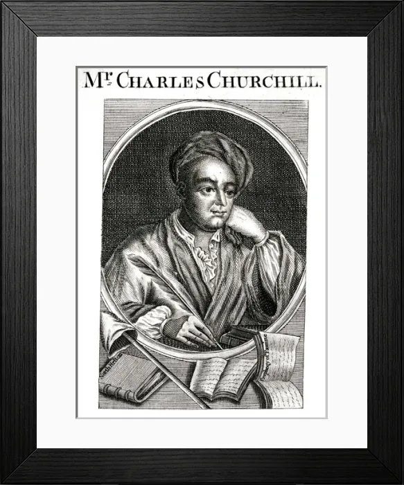 Framed Print : Charles Churchill (Book) Framed Print : Charles Churchill (Book)
