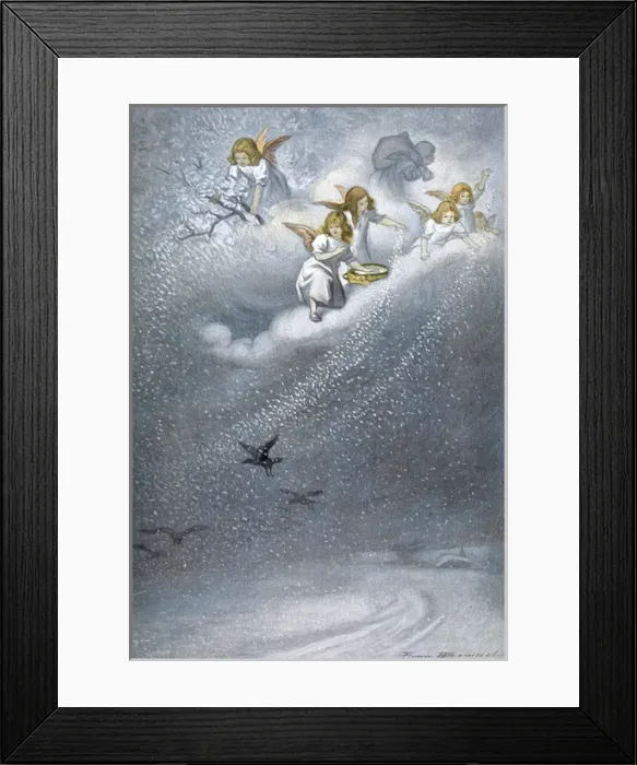 Framed Print : Angels Make Snow Framed Print : Angels Make Snow