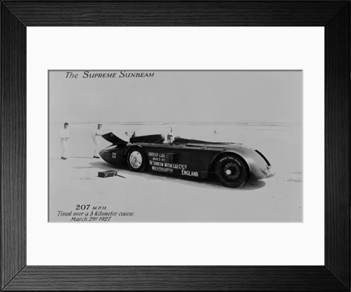 Framed Print : The Supreme Sunbeam with Henry Segrave at the wheel Framed Print : The Supreme Sunbeam with Henry Segrave at the wheel